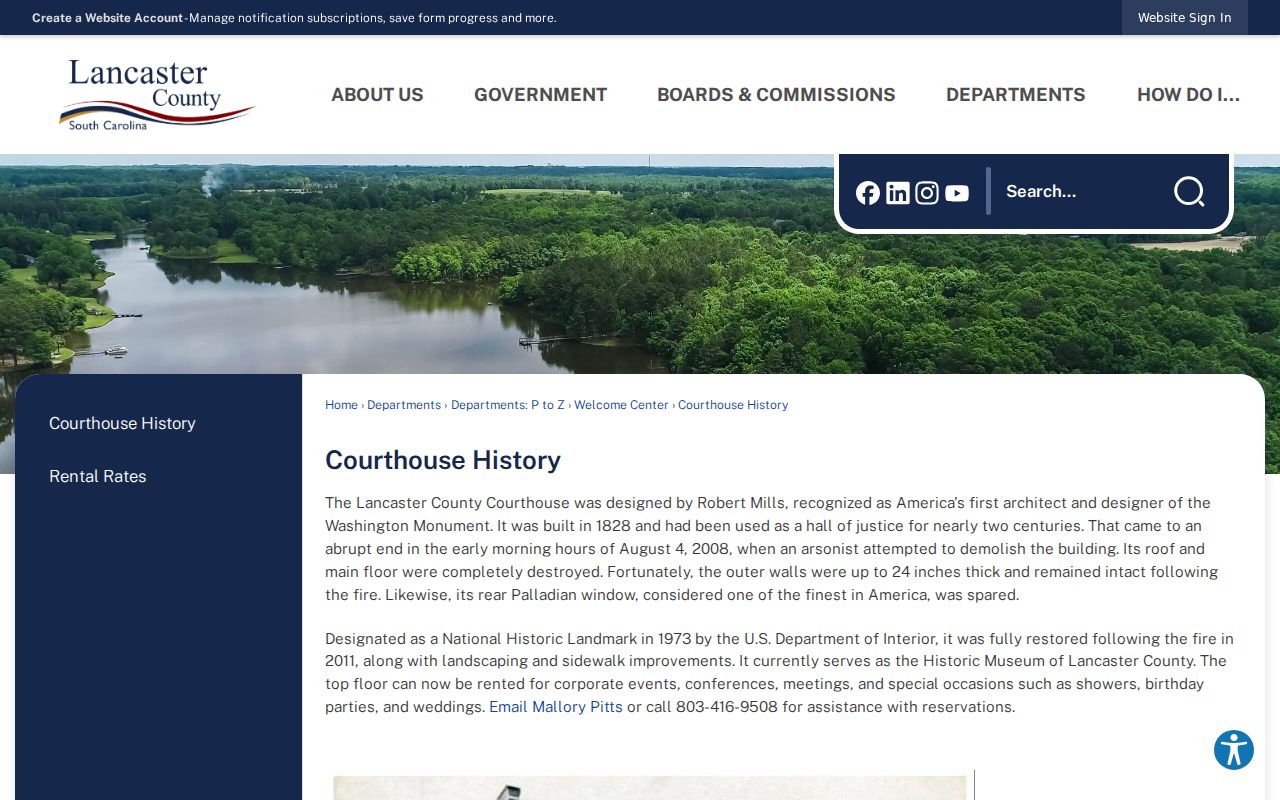 Lancaster courthouse history and criminal records context